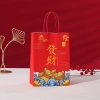 New Year red festive kraft paper bags, gift bags, Spring Festival casual gift bags, milk tea takeout packaging bags wholesale. Application Scenario